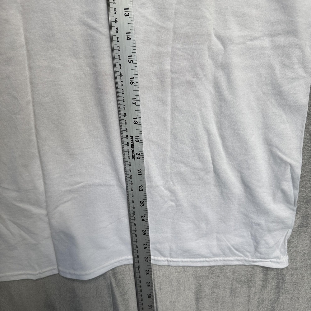 Jewish Camp Teacher Shirt Mens Medium White Port & Company Ringer Graphic - Picture 7 of 8